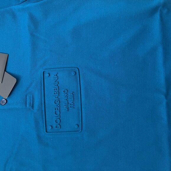 Brand new mens Dolce & Gabbana Blue Polo Shirt - Picture 3 of 7